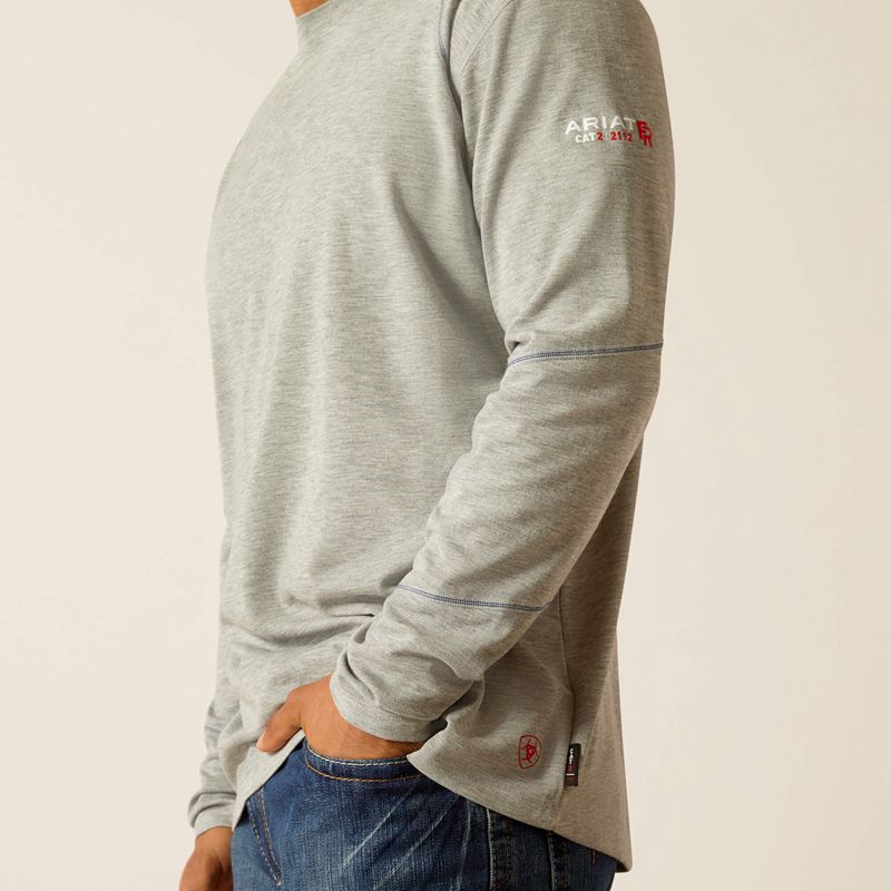 Heather Grey Ariat Fr Primo Baselayer | 94LMOWRNK