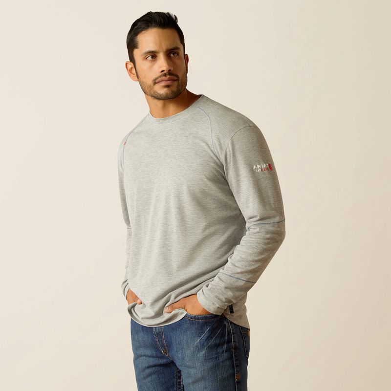 Heather Grey Ariat Fr Primo Baselayer | 94LMOWRNK