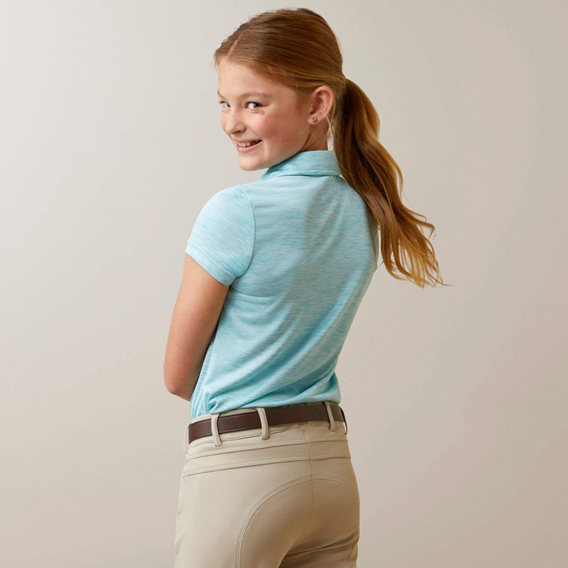 Heather Maui Blue Ariat Laguna Polo | 76BYQTADZ