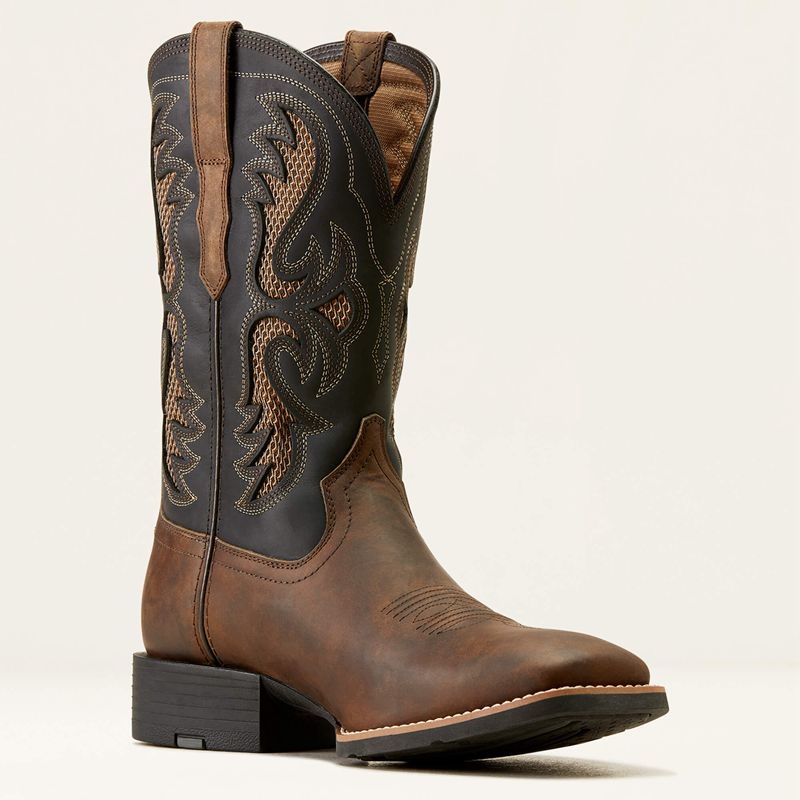 Herd Brown Ariat Sport Fresco Venttek Western Boot | 50BDQUSZP