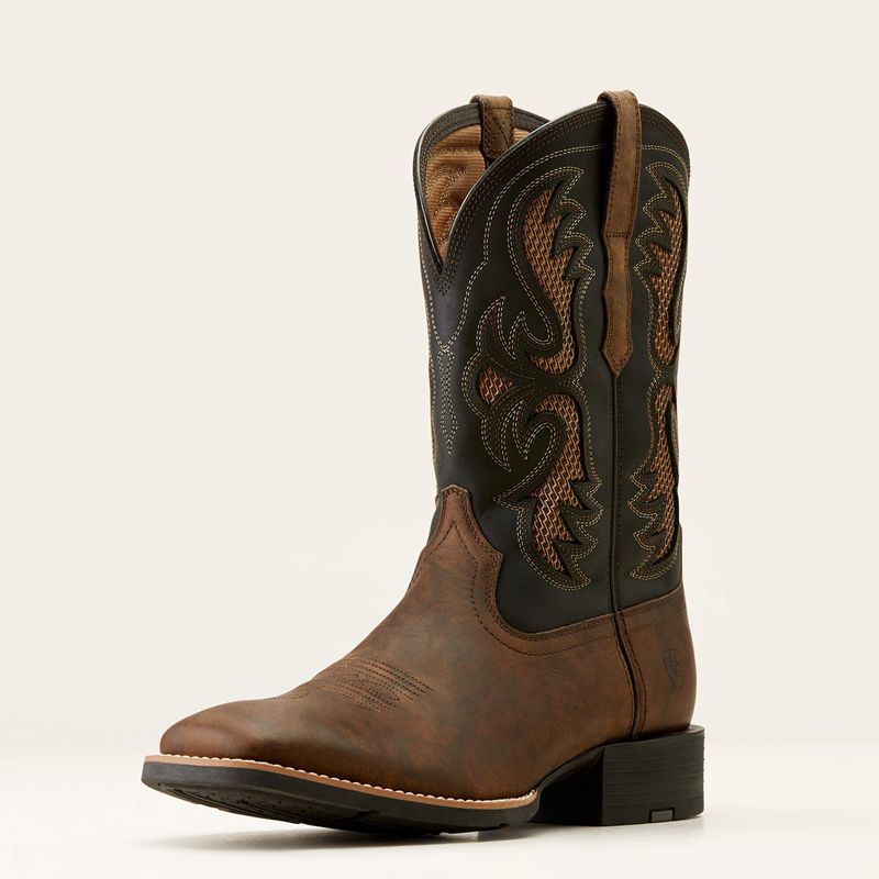 Herd Brown Ariat Sport Fresco Venttek Western Boot | 50BDQUSZP