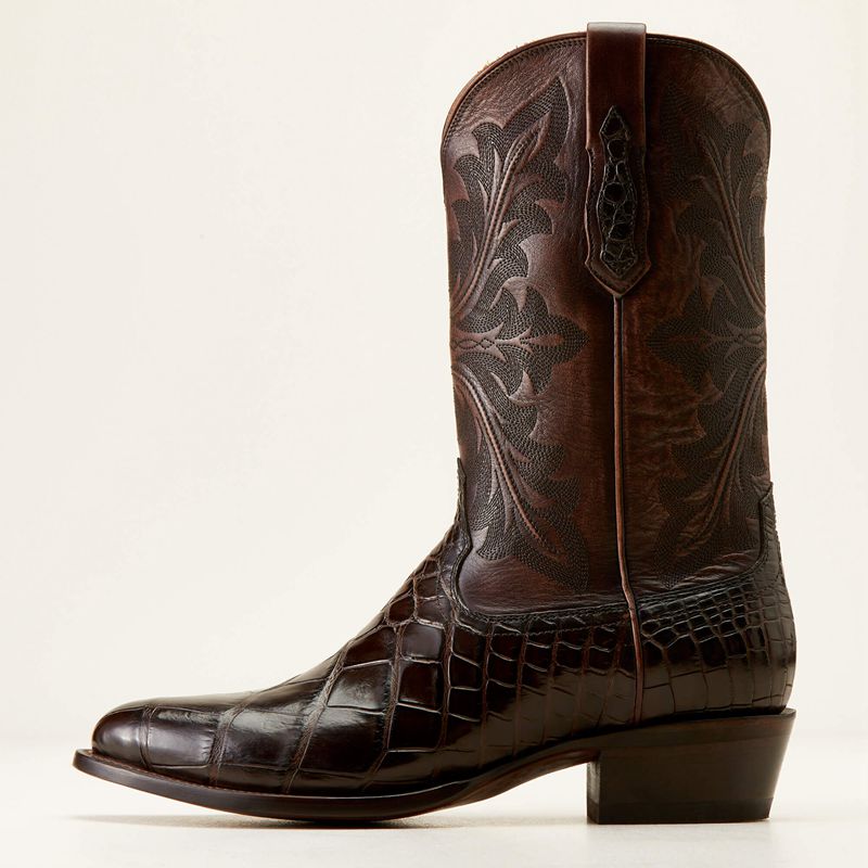 Hickory American Alligator Ariat Bench Made James Western Boot | 27SKOWJLU