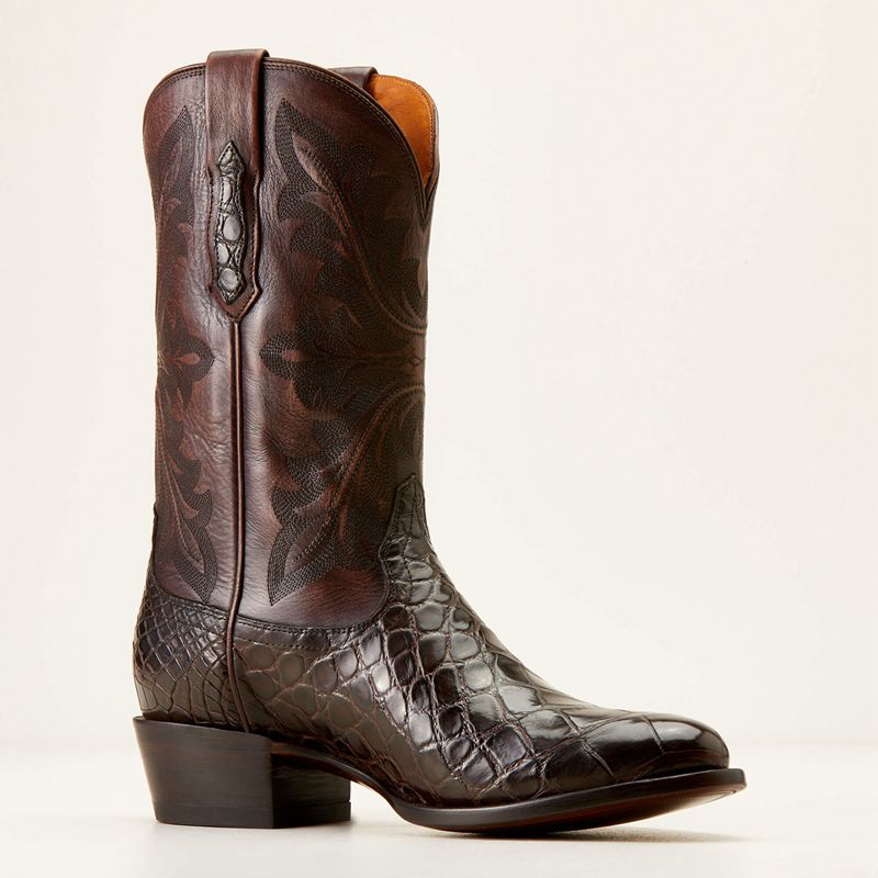 Hickory American Alligator Ariat Bench Made James Western Boot | 27SKOWJLU