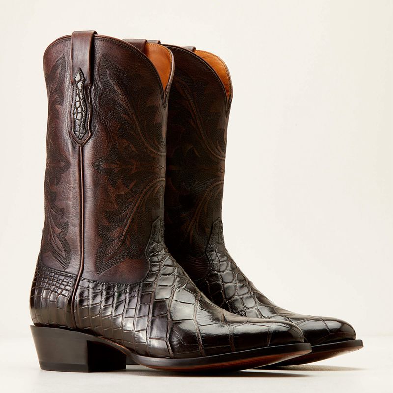 Hickory American Alligator Ariat Bench Made James Western Boot | 27SKOWJLU