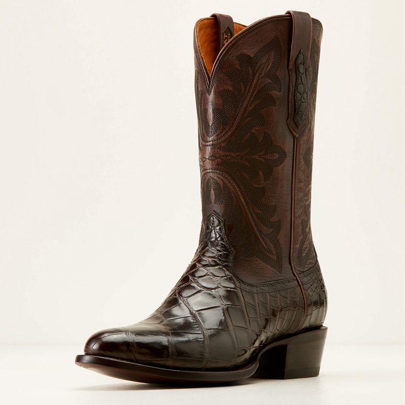 Hickory American Alligator Ariat Bench Made James Western Boot | 27SKOWJLU