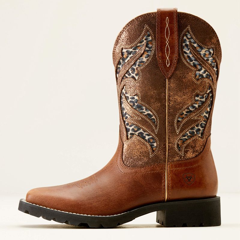 Hickory Smoke/Copper Metallic Ariat Unbridled Rancher Venttek Western Boot | 47CNJOIFV