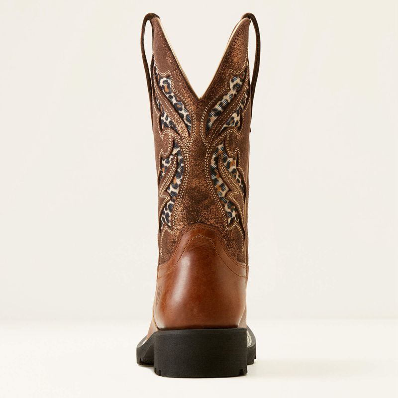 Hickory Smoke/Copper Metallic Ariat Unbridled Rancher Venttek Western Boot | 47CNJOIFV