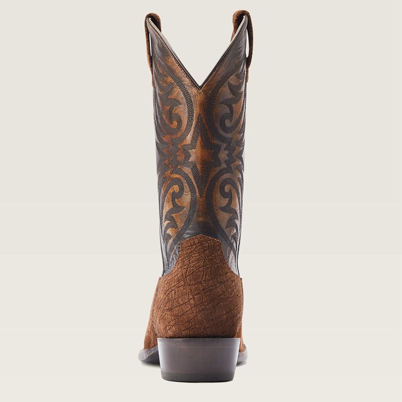 Hippo Tan Suede Ariat Bankroll Western Boot | 65FELIZWC