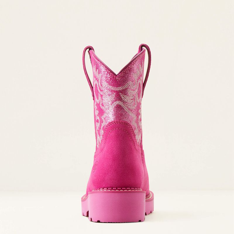 Hottest Pink/Pink Metallic Ariat Fatbaby Western Boot | 73ZPIRXOA