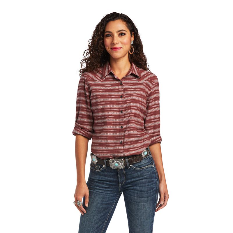 Ikat Jacquard Ariat Real Billie Jean Shirt | 09TVZXQCM