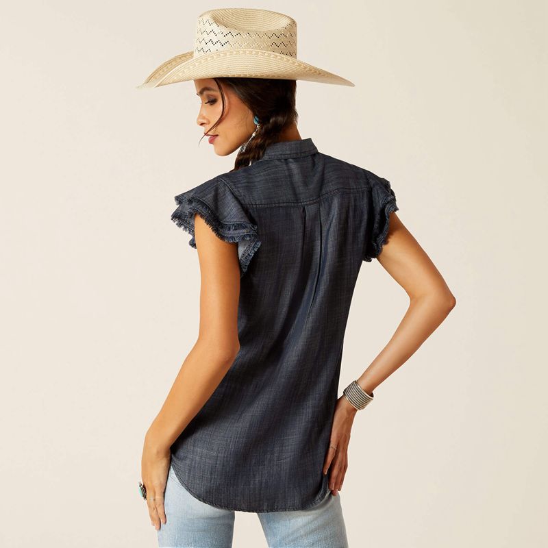 Indigo Rinse Ariat Carriage Top | 43RANIBTL