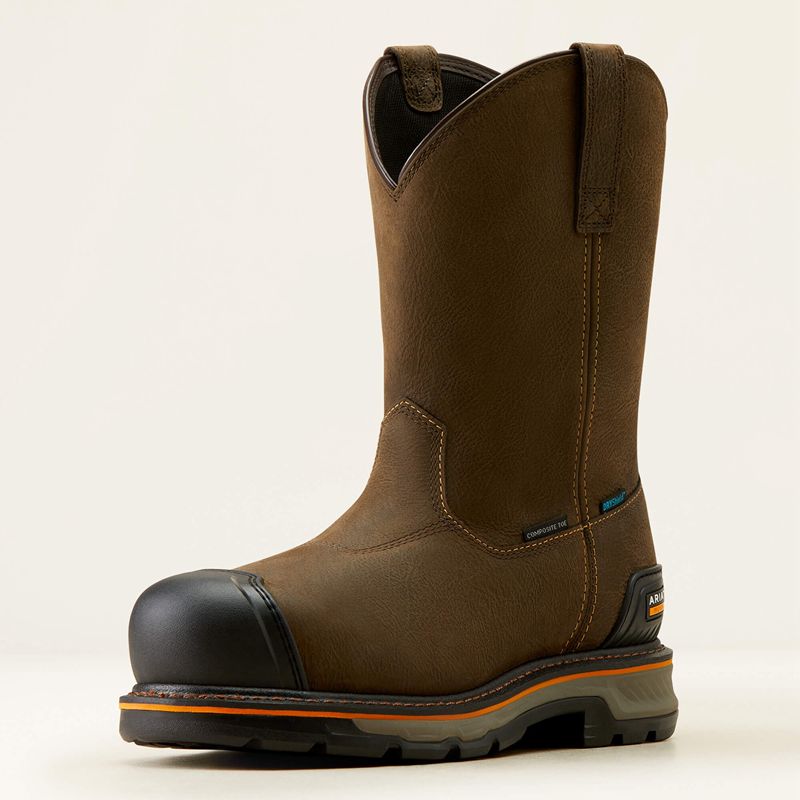 Iron Coffee Ariat Stump Jumper Pull-On Boa Waterproof Composite Toe Work Boot | 45IVNBWEY