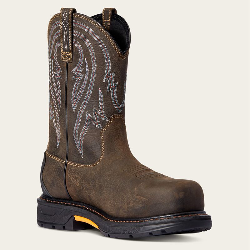 Iron Coffee Ariat Workhog Xt Tumbleweed Waterproof Carbon Toe Work Boot | 01ZOLHCWR