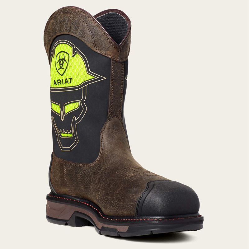 Iron Coffee Ariat Workhog Xt Venttek Bold Waterproof Carbon Toe Work Boot | 80MUOQIBJ