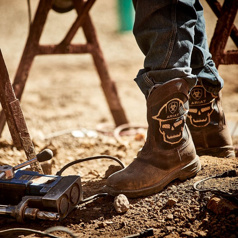 Iron Coffee Ariat Workhog Xt Venttek Bold Carbon Toe Work Boot | 47XOREAQI