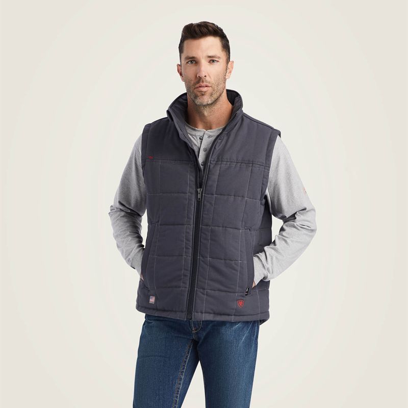 Iron Grey Ariat Fr Crius Insulated Vest | 63ZCGUWDH