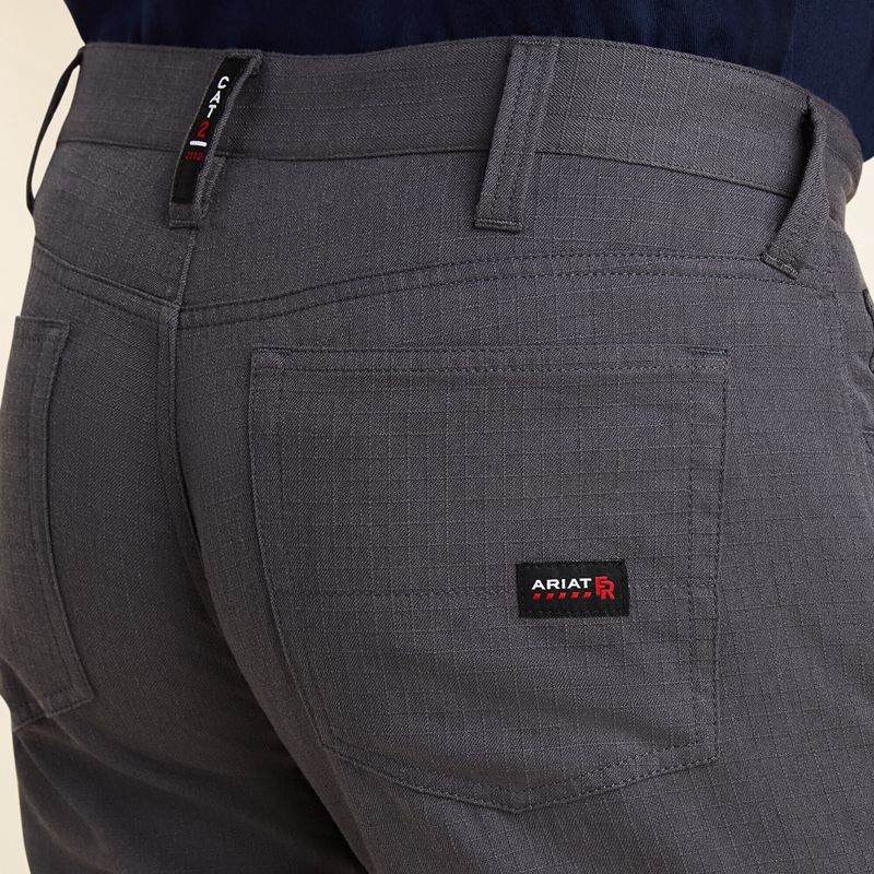 Iron Grey Ariat Fr M4 Relaxed Crossfire Straight Pant | 56ERFJVPM