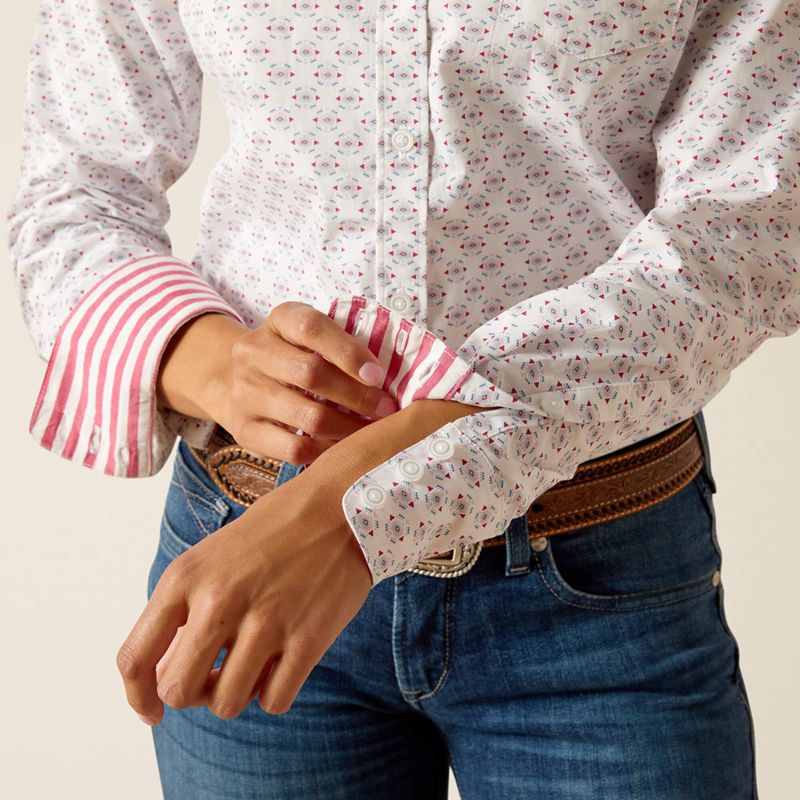 Izel Print Ariat Kirby Stretch Shirt | 71TMHIXJD