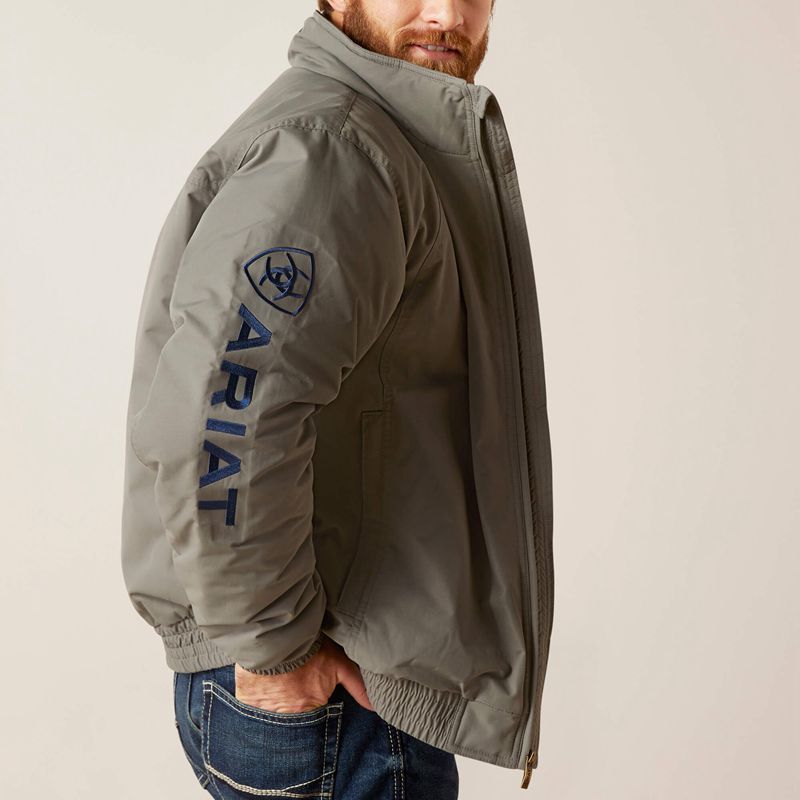 Jetty Grey Ariat Team Insulated Jacket | 93FDXIWAH