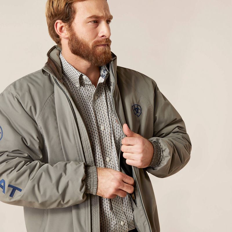 Jetty Grey Ariat Team Insulated Jacket | 93FDXIWAH