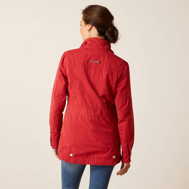 Karanda Red Ariat Calumet Field Jacket | 85NPFXOWK