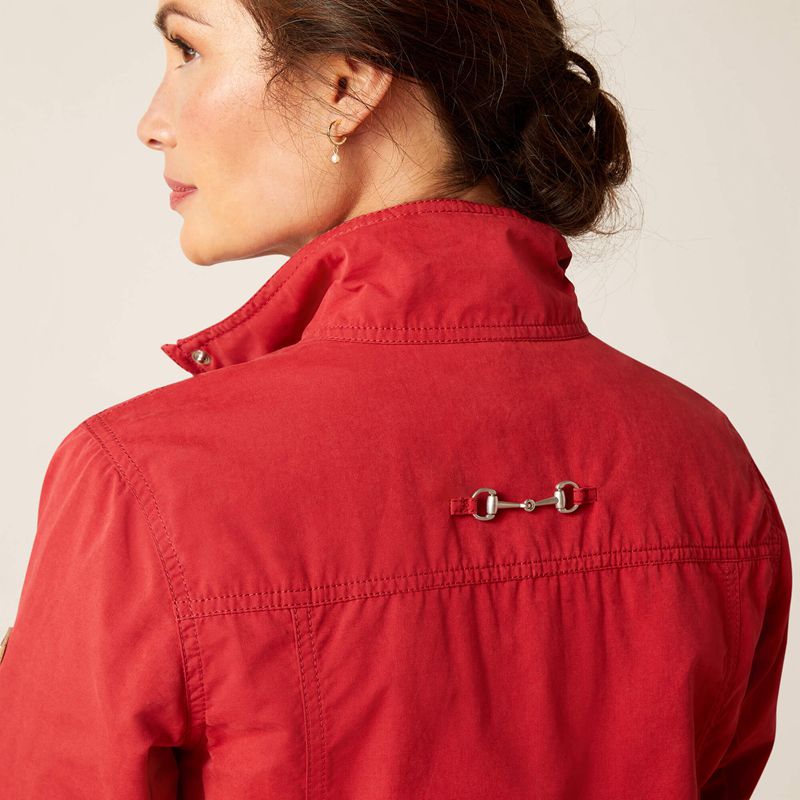 Karanda Red Ariat Calumet Field Jacket | 85NPFXOWK