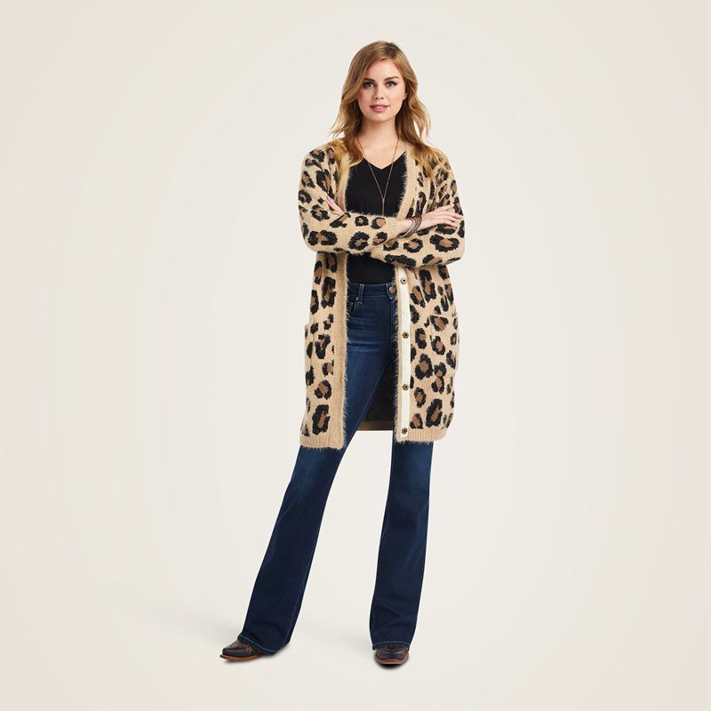 Leopard Ariat The Cat's Meow Sweater | 95ACKFZJN