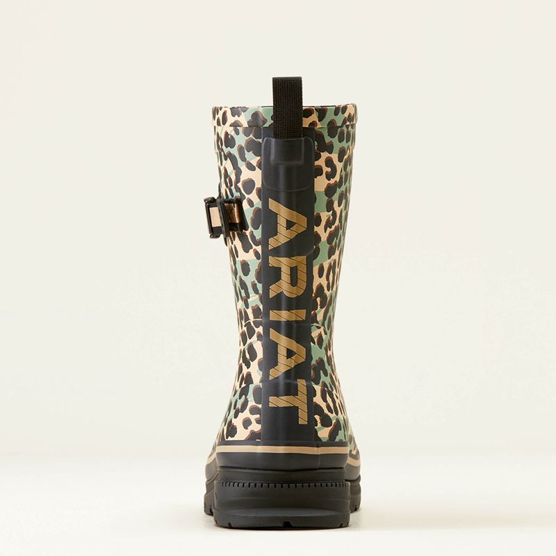 Leopard Camo Ariat Kelmarsh Mid Rubber Boot | 40OYIZNWE