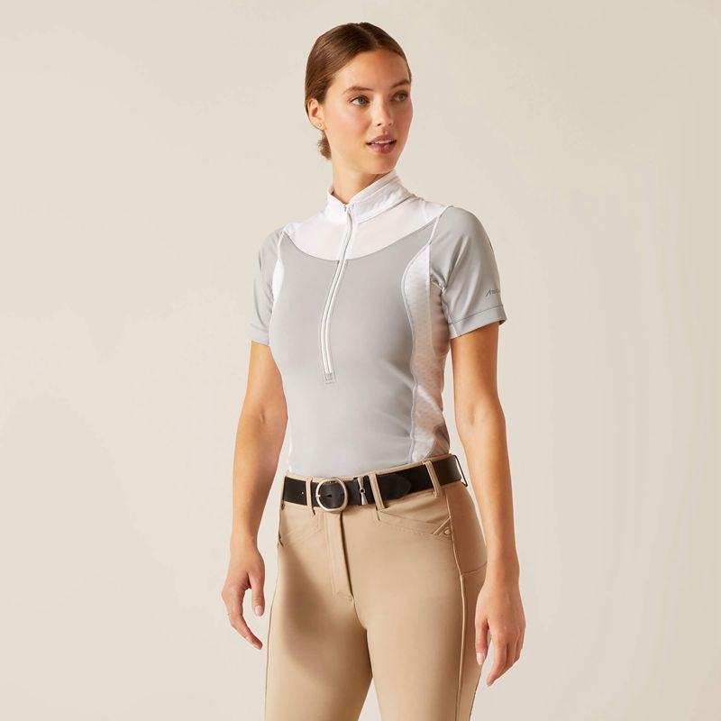 Light Ebony Ariat Ascent Show Shirt | 51ZDVNMCO