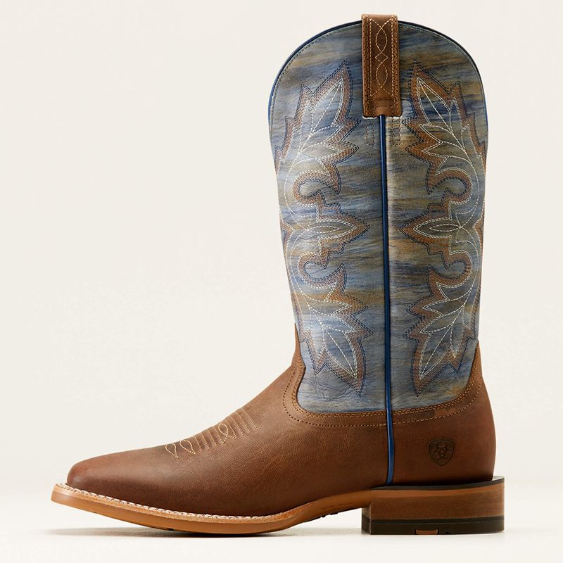 Loco Brown/Cloud Blue Ariat Standout Cowboy Boot | 14XGMECNZ