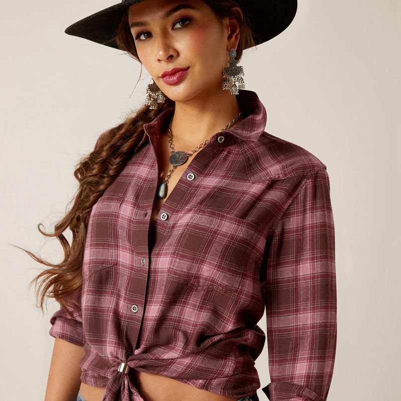 Lucky Plaid Ariat Billie Jean Shirt | 42QKXCUWO