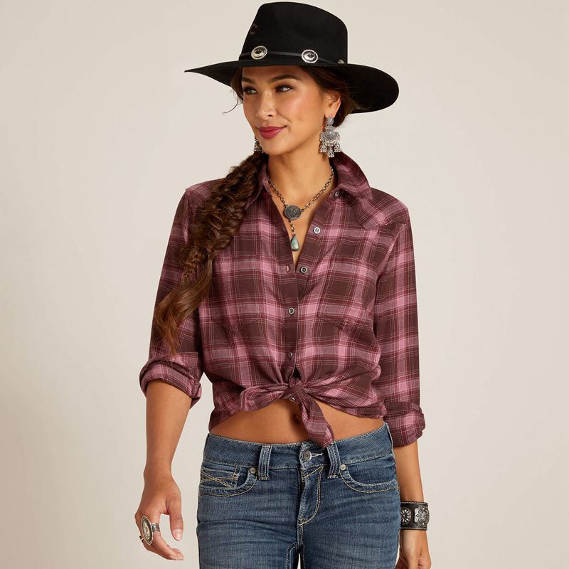 Lucky Plaid Ariat Billie Jean Shirt | 42QKXCUWO