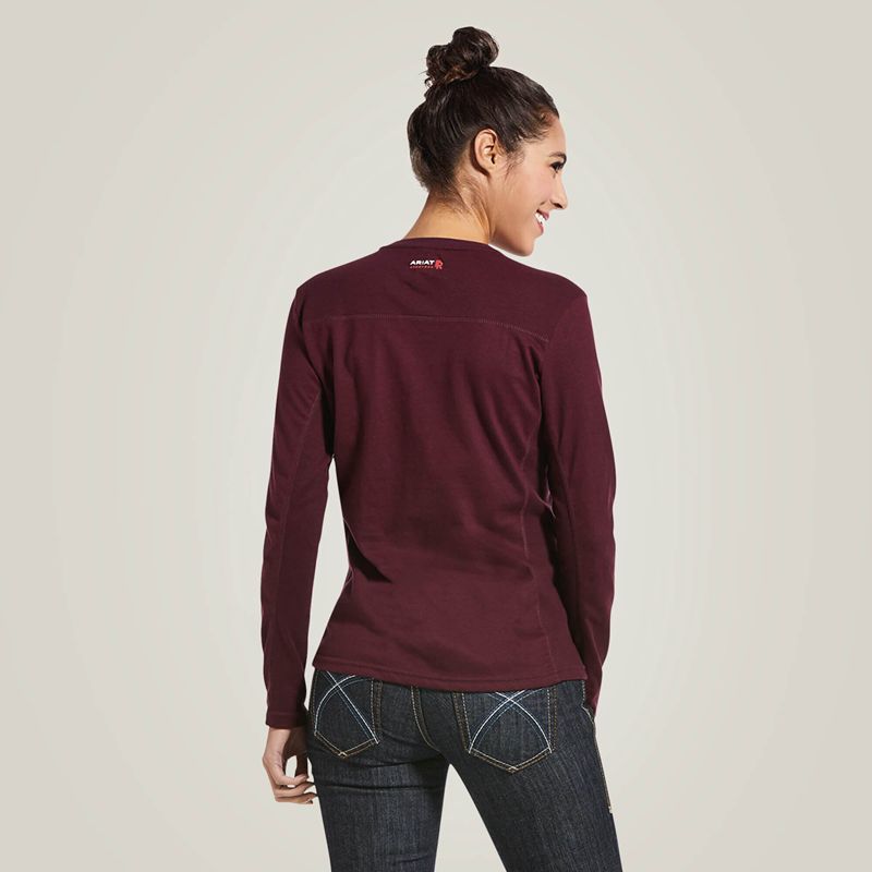 Malbec Ariat Fr Ac Crew Top | 52YIAXLMU