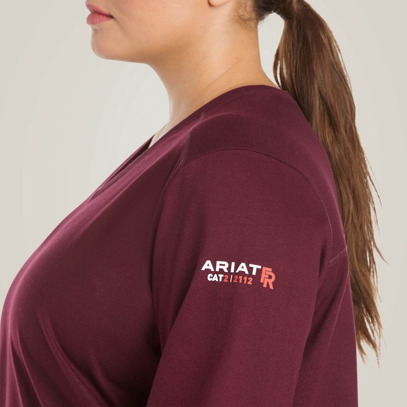 Malbec Ariat Fr Ac Crew Top | 52YIAXLMU