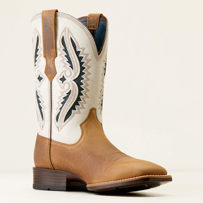 Marbled Tan/White Ariat Rowder Venttek 360° Cowboy Boot | 96QYBFNXL