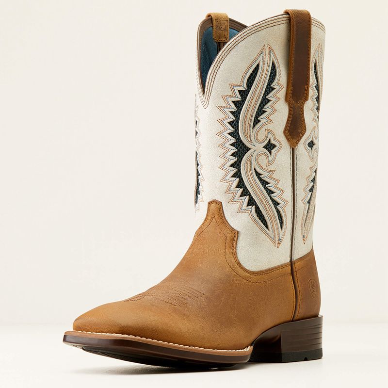 Marbled Tan/White Ariat Rowder Venttek 360° Cowboy Boot | 96QYBFNXL