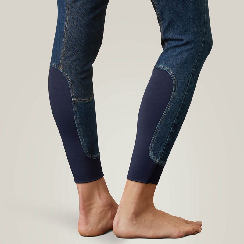 Marine Ariat Halo Denim Full Seat Breech | 69SEOJHZX