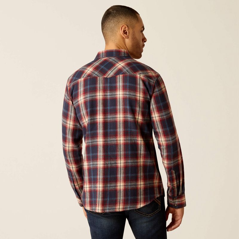 Maritime Blue Ariat Hardy Retro Fit Shirt | 09EVBZHQP