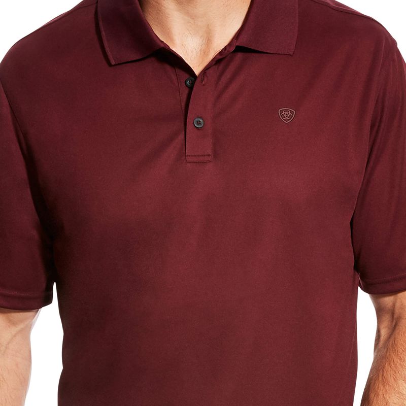 Maroon Ariat Tek Polo | 96WLVSGAD