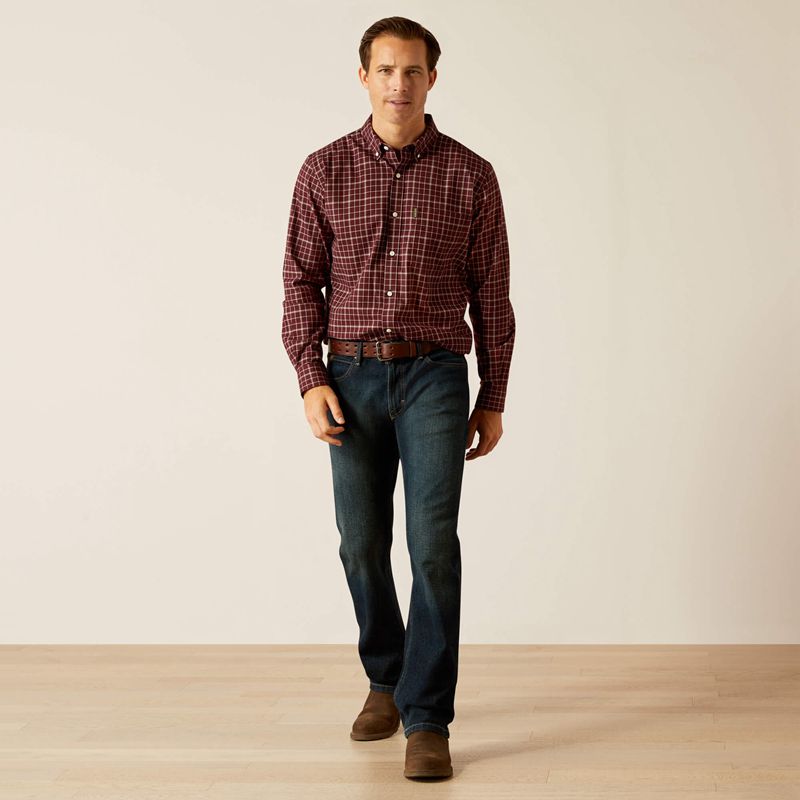 Marron Ariat Clement Shirt | 52NWFZOMA