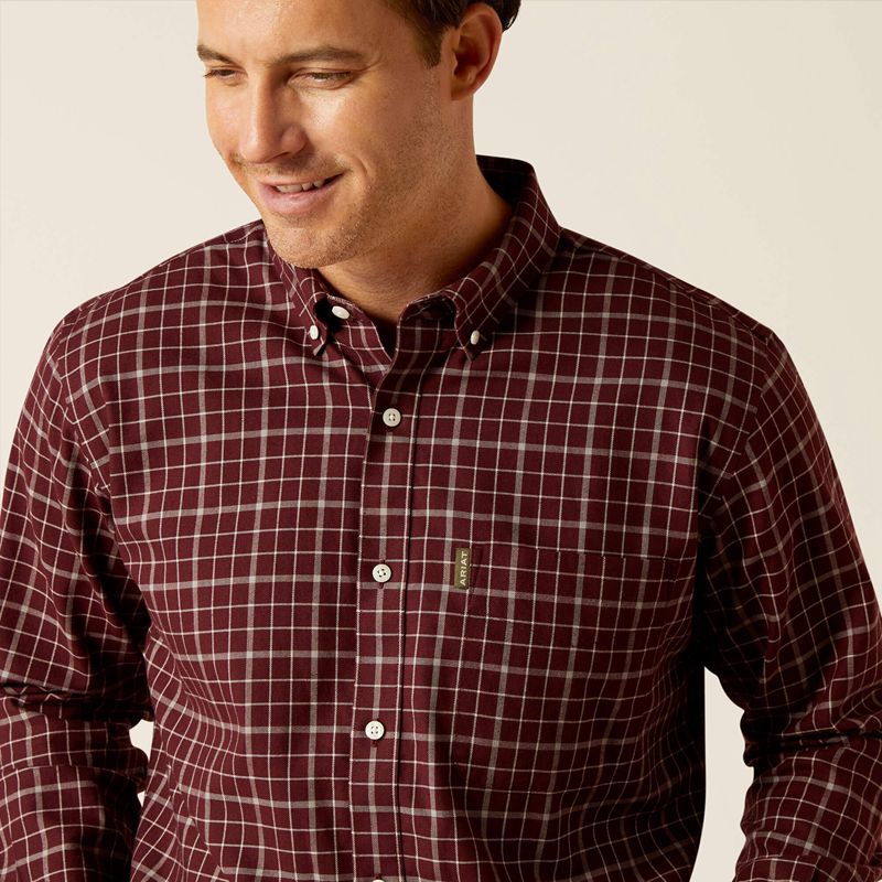 Marron Ariat Clement Shirt | 52NWFZOMA