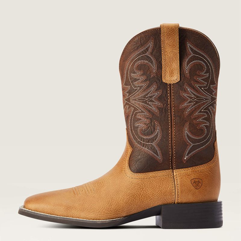 Matte Tan Buck Ariat Sport Pardner Western Boot | 08HUAVFGZ