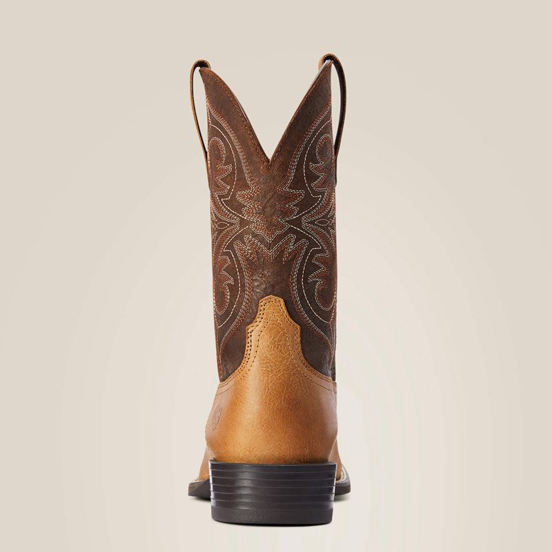 Matte Tan Buck Ariat Sport Pardner Western Boot | 08HUAVFGZ