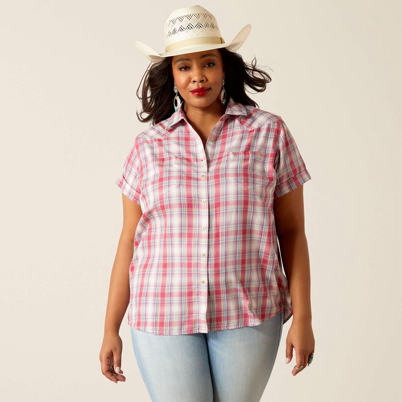 Merida Plaid Ariat Billie Jean Shirt | 54VPKWFQU