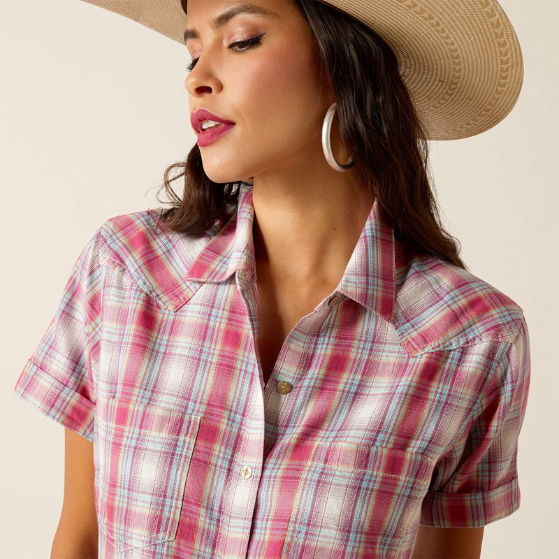 Merida Plaid Ariat Billie Jean Shirt | 54VPKWFQU