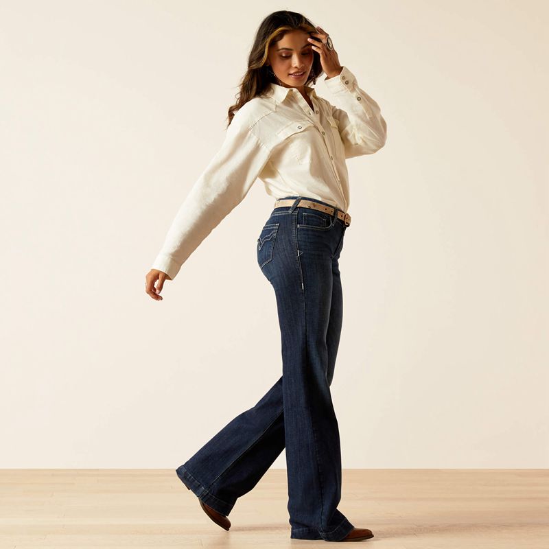 Midnight Ariat Perfect Rise Tyra Trouser | 95QXZMLOF