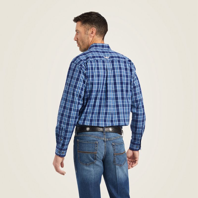 Midnight Sail Ariat Relentless Timeless Stretch Classic Fit Shirt | 39NBODHPR