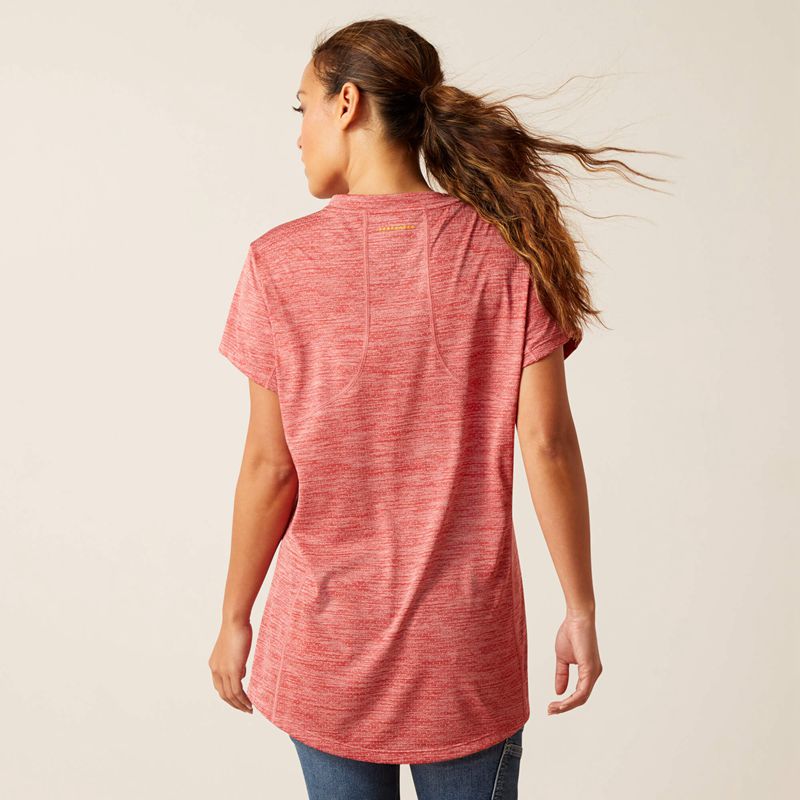 Mineral Red Ariat Rebar Evolution T-Shirt | 61QJROMLX