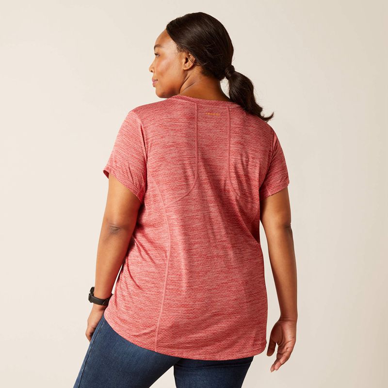 Mineral Red Ariat Rebar Evolution T-Shirt | 61QJROMLX