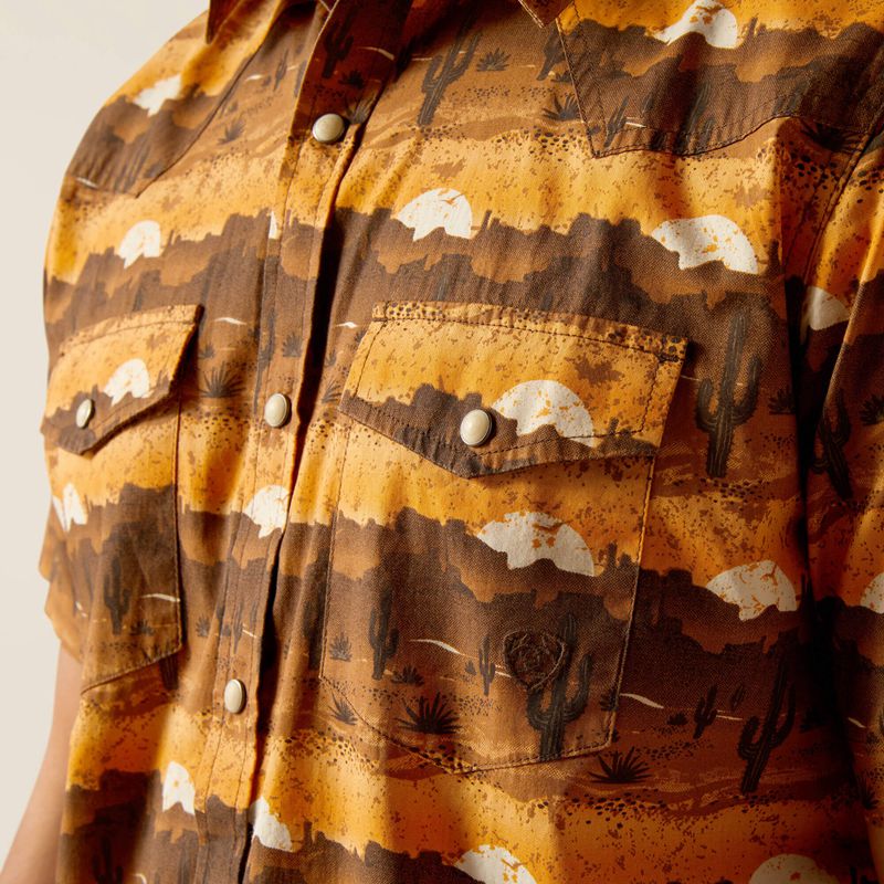 Mink Ariat Heath Retro Fit Shirt | 20JNBMZCP